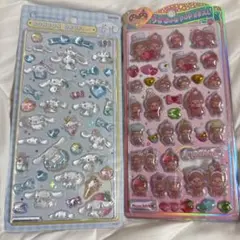 サンリオ　シナモン　ボンボンドロップシール　モンチッチ　うるちゅる