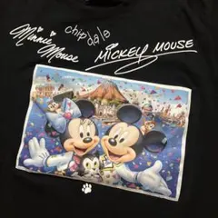 新品同様　Lサイズ　ディズニーリゾート　Tシャツ　ディズニーシー限定 黒のサムネイル