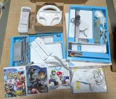 Wii本体 +wiiリモコン2個+wiiコントローラー+ソフト3枚セット