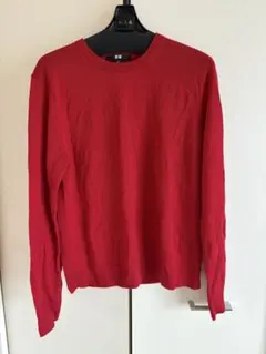 UNIQLO 赤 長袖セーター Sサイズ