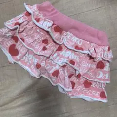 ラブレボリューション スカート スカパン キュロット フリル ハート　100