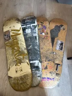 スケートボードUSEDデッキ 8.0 4枚セット