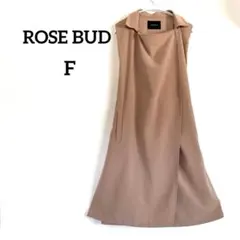 ROSE BUD ノースリーブワンピース　フリーサイズ　ベージュ　レディース