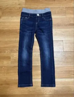 MPS 120cm ダークブルー スリムフィットデニムパンツ