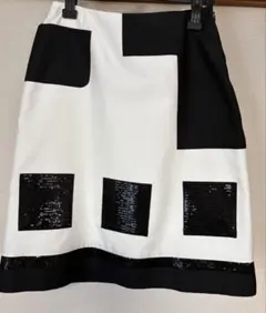 TO BE CHIC フレアスカート パッチワークデザイン 42