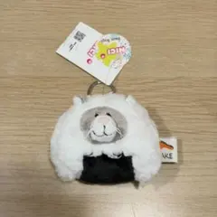 【新品・タグ付き】NICI（ニキ）キーホルダー オニギリ グレーキャット 8cmのサムネイル
