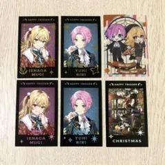 ハピトリ クリスマス チェキ ポップコーン カード 夕陽リリ 家長むぎ 箔押し