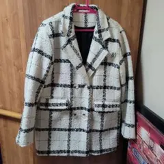 GAL グレイル チェック柄 チェスターコート レディース F サイズ