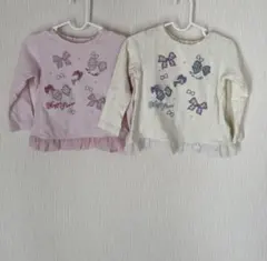 二枚セット　ロンT 双子　100