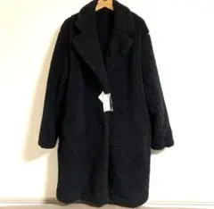 ユニクロ⭐︎ボアフリースロングジャケット 黒⭐︎未使用
