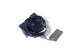 【新品未使用】LAURA ASHLEY ネイビー ローズ　コサージュ　フォーマル