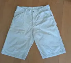 【送料無料】90s carhartt ペインターハーフパンツホワイト