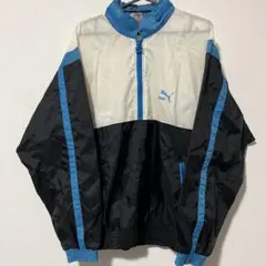 80s PUMA プーマ プルオーバー ナイロンジャケット M