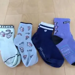 靴下　4足　ユニコーン
