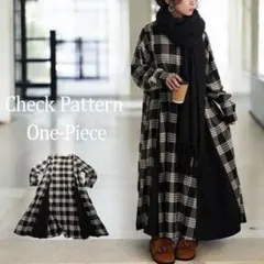 1点限り 人気完売品 アンティカ チェック柄ワンピース
