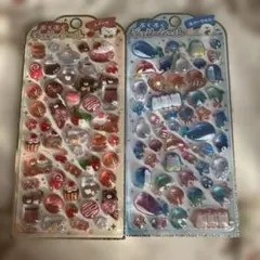 【正規品】ぷくぷくジェリーシール　スイーツ 海のいきもの