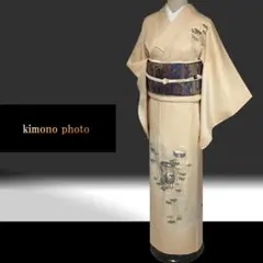 【新品、未使用】正絹【極上逸品】トールサイズ【刺繍 手描き】訪問着フルセット