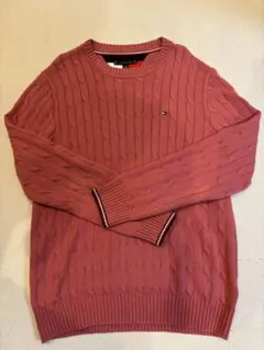 TOMMY HILFIGER ケーブルニット セーター ピンクのサムネイル