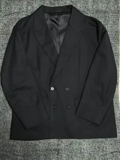 green label relaxing フラノ ダブル ジャケット 黒　M