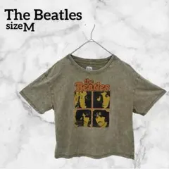 The Beatles【M】Tシャツ 半袖 オリーブグリーン 海外古着