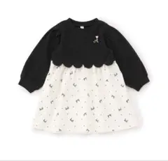 アプレレクール　110 スカラップドッキング ワンピース