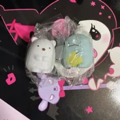 すみっコぐらし　指人形　とかげ　しろくま