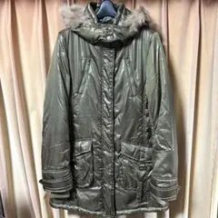 pink latte ピンクラテ ダウンジャケット モッズコート M カーキ