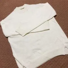 最終値下げ COLLAGE GALLARDAGALANTE 白 アンゴラ混ニット