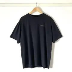 【良好】コロンビア 速乾 半袖Tシャツ ワンポイント 黒 メンズXXL 大きめのサムネイル