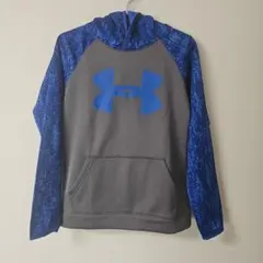 Under Armour ColdGear パーカー YXL グレー/青