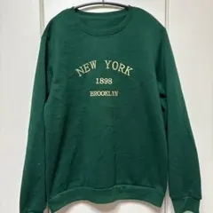SHEIN ダークグリーン トレーナー 【XL】スウェット　緑