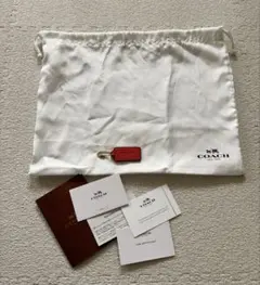 【新品】COACH レザーキーホルダー　＆ 保存袋