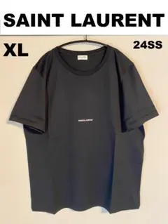 【新品】SAINT LAURENT サンローラン ロゴＴシャツ XL BLACKのサムネイル