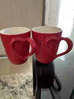 スターバックス　クリスマス限定　ホリデー限定　ハートマグカップ　ペアマグカップ