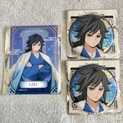 鬼滅の刃 ジャンプフェスタ ホログラム缶バッジ 箔押しクリアカード 冨岡義勇②