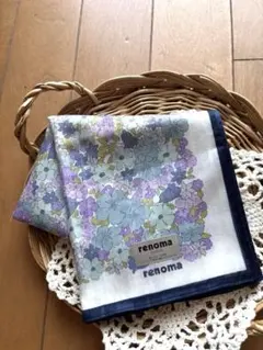 レノマ大判(約50×50)ハンカチ　日本製シール付き