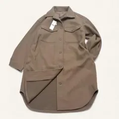 GU ブラウン アウター ロング CPO ジャケット 新品タグ付きのサムネイル
