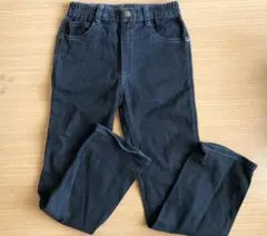 130長ズボン　黒　ロングパンツ