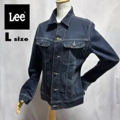 【Lee 】✨デニムジャケット L 95797 ストレッチ　濃紺　エイジング加工