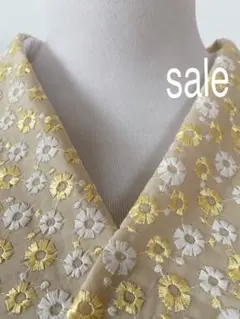 半衿　4141刺繍半衿　レース半衿 ベージュ＆ゴールド　着物　浴衣