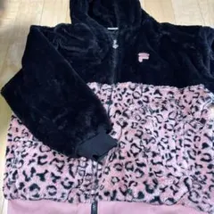 FILA フリースジャケット L ヒョウ柄