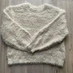 niko and... アイボリー ファジーニット