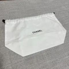 CHANEL 2枚 ホワイト巾着 ポーチ