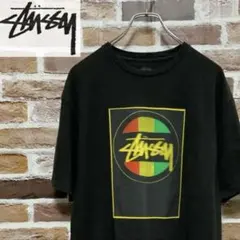 【XL】STUSSY ステューシー 半袖 Tシャツ ブラック ビッグロゴ