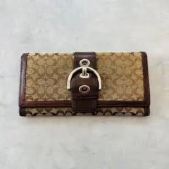 COACH 長財布 SOHO スタッズ ブラウン ヴィンテージ - メルカリ