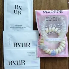 MAPEPE マペペ スプリングヘアゴム＆BYURサンプル3点のサムネイル