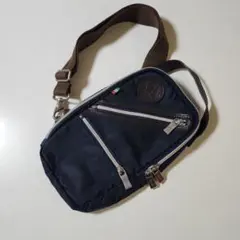 Orobianco オロビアンコ ボディバッグ☆ネイビー・ナイロン・レザー