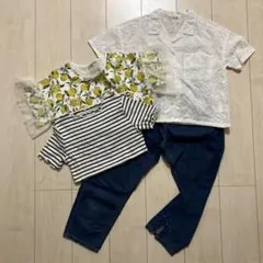 branshes 150センチ　ブラウス　カットソー　パンツ 4点セット