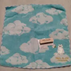 【新品タグ付き】PAUL&JOE ポール&ジョー ハンドタオル 雲＆ネコ