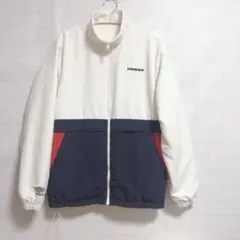 美品 UMBRO リバーシブルジャケット フリース 白 S S-71